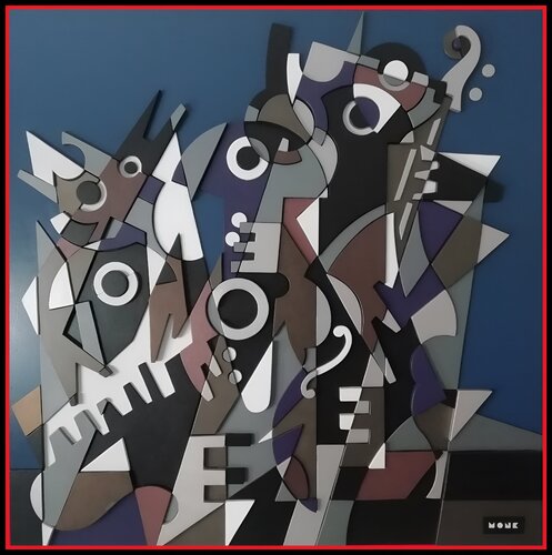 Trio Bop by MONK -Sangiorgio, Painting for Sale on Select
