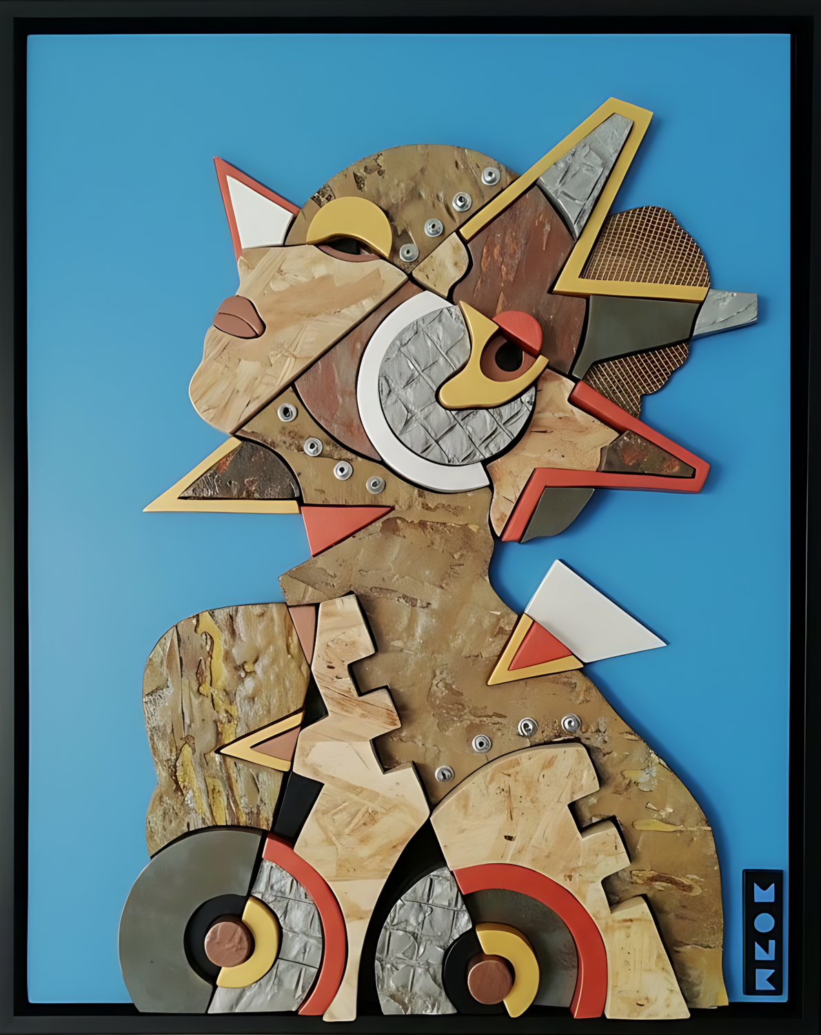 Special Girl MONK -Sangiorgio Original painting for sale