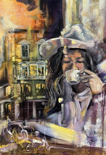 Sun-Spots in my Cup von Irina Shishkova, Malerei kaufen auf Select