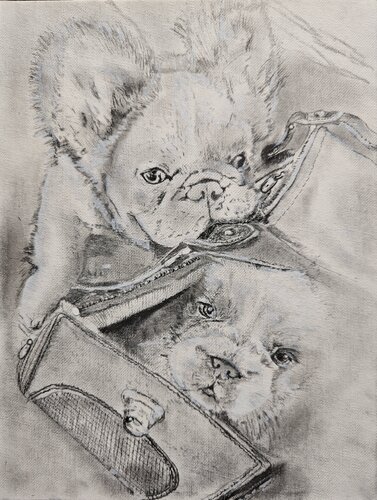 Quiet Companions by Ryan Beal, Drawing for Sale on Select