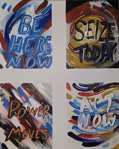 Be Here Now / Seize Today by Ryan Beal, Painting for Sale on Select