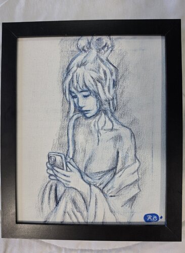 Drowning in Validation by Ryan Beal, Drawing for Sale on Select