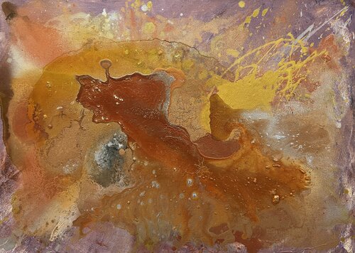 Der Asteroiden Zerfall by Allegra Wagner, Painting for Sale on Select
