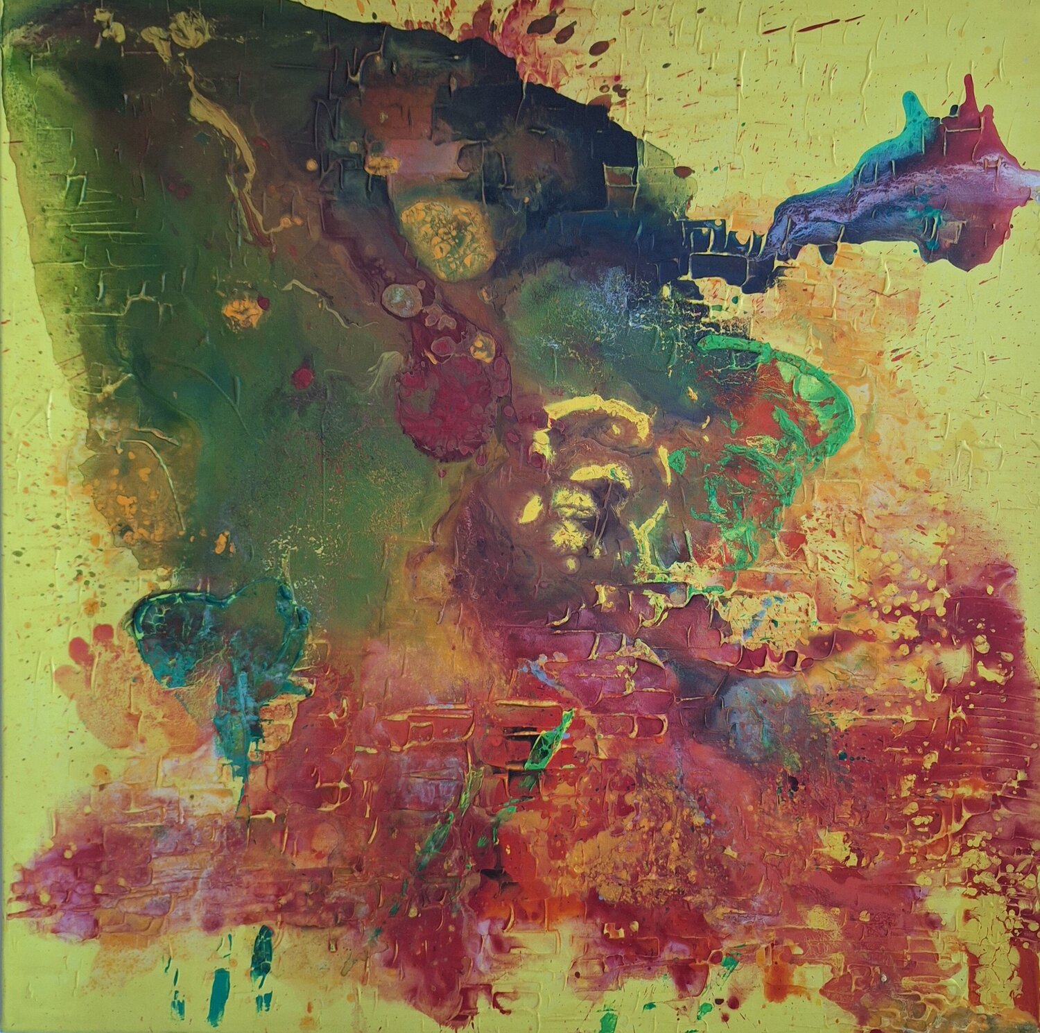 Lyrische Traumlandschaften nach "Das Karussell 1" nach Rainer Maria Rilke Allegra Wagner Original painting for sale