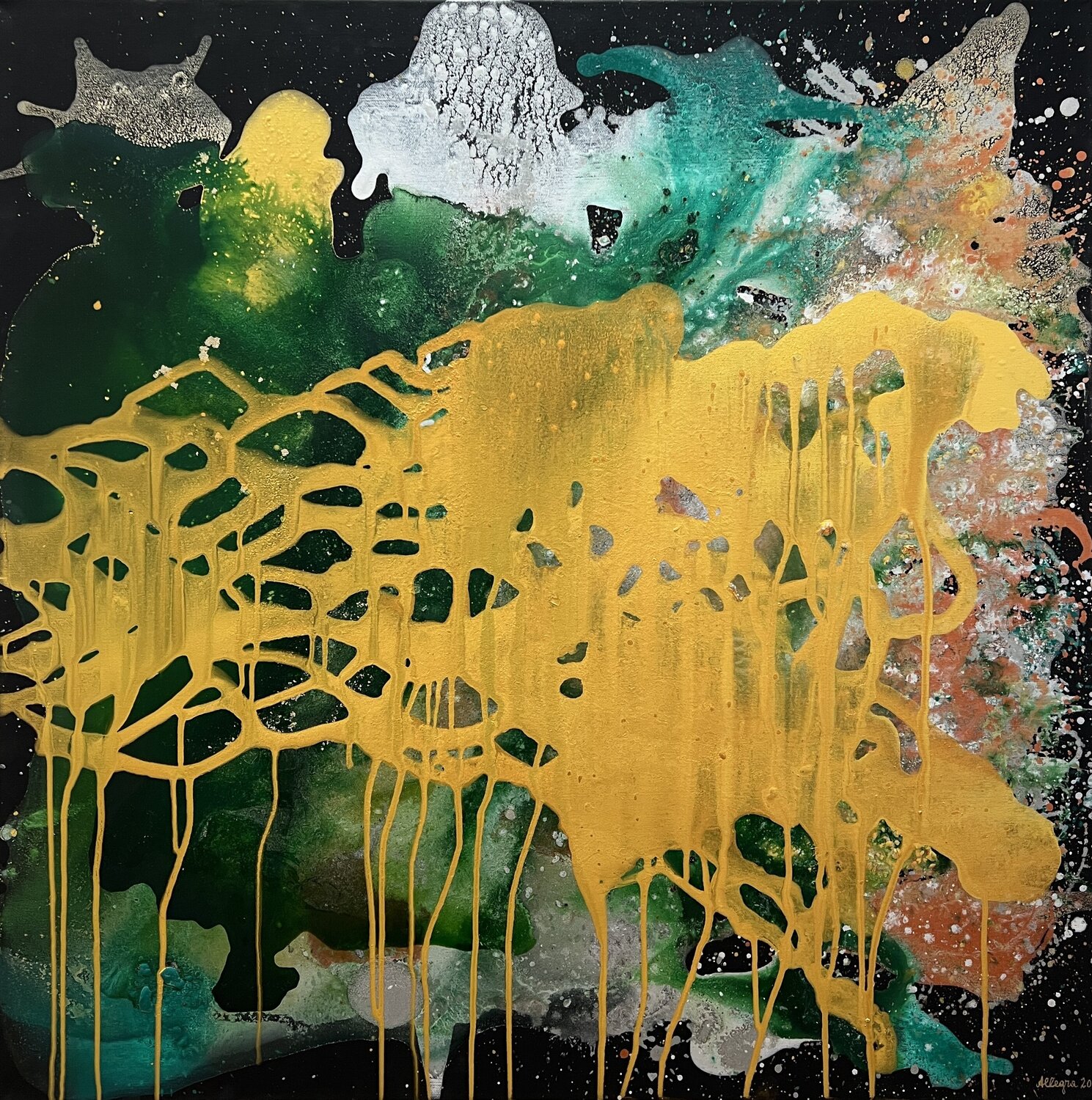 Die Nacht der wilden Tiere Allegra Wagner Original painting for sale