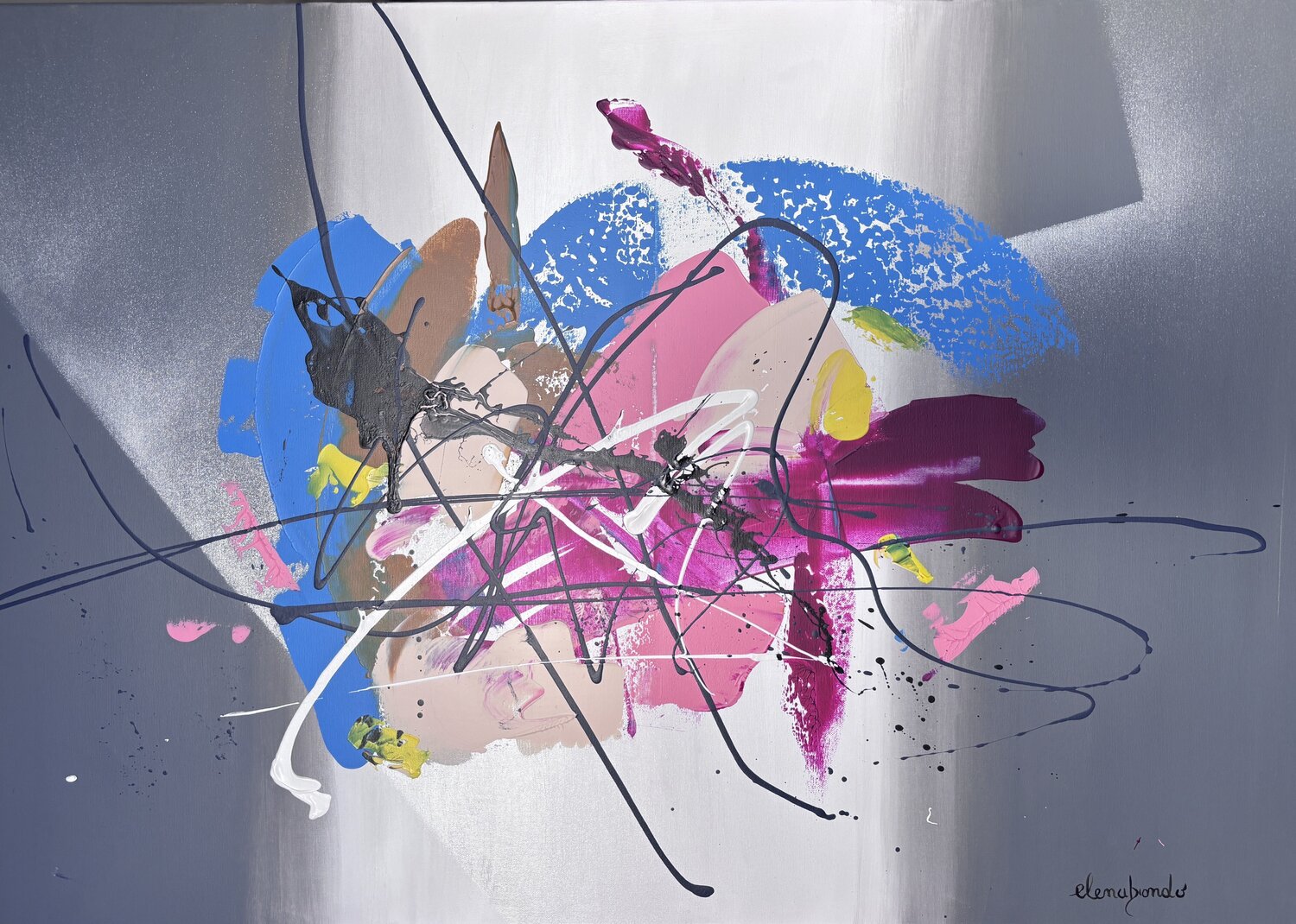 inside Atelier dei colori di elebio_art Original painting for sale