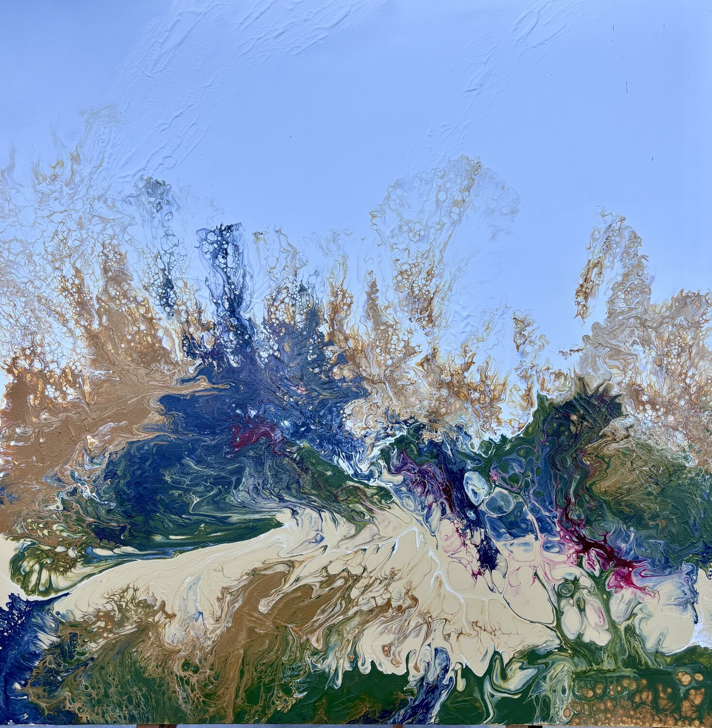 Prati siculi Atelier dei colori di elebio_art Original painting for sale