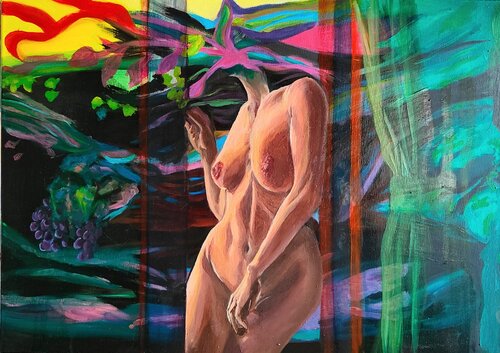 L' OLTRE QUI by Susanna Gatto, Painting for Sale on Select