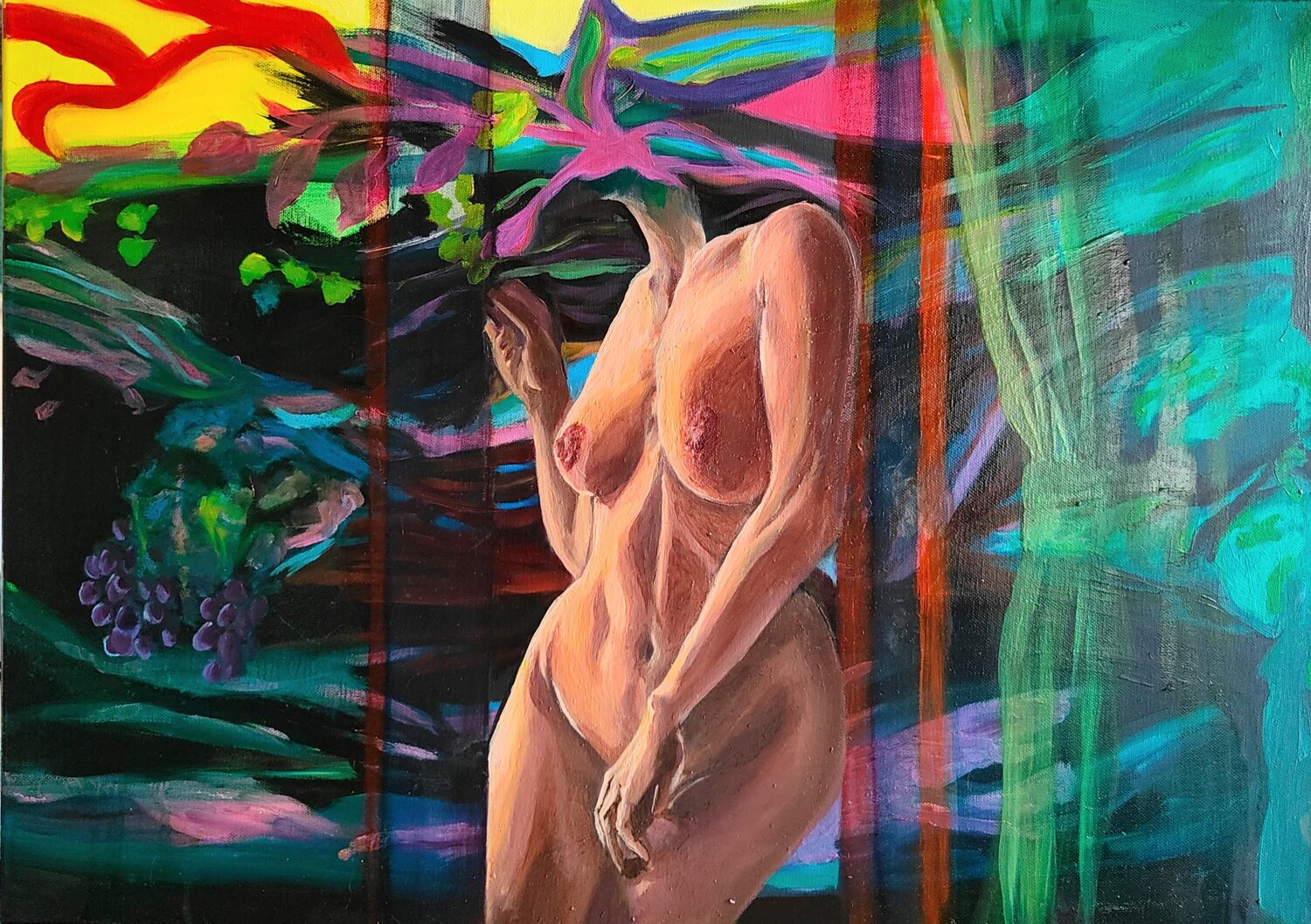 L' OLTRE QUI Susanna Gatto Original painting for sale