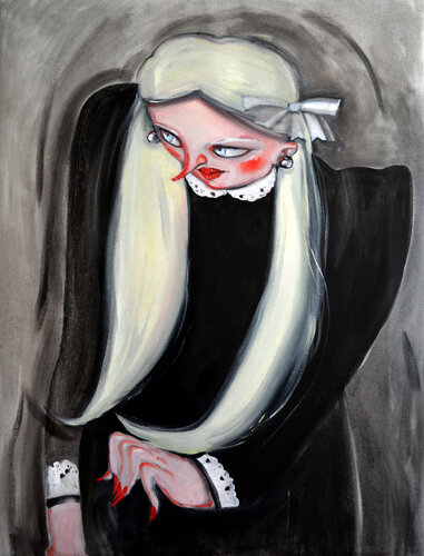 The Girl Who Knew by Yana Medow, Painting for Sale on Select