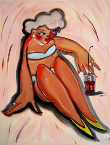 Cocktail Queen by Yana Medow, Painting for Sale on Select