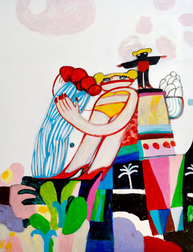 Abstract figurative by Yana Medow, Painting for Sale on Select