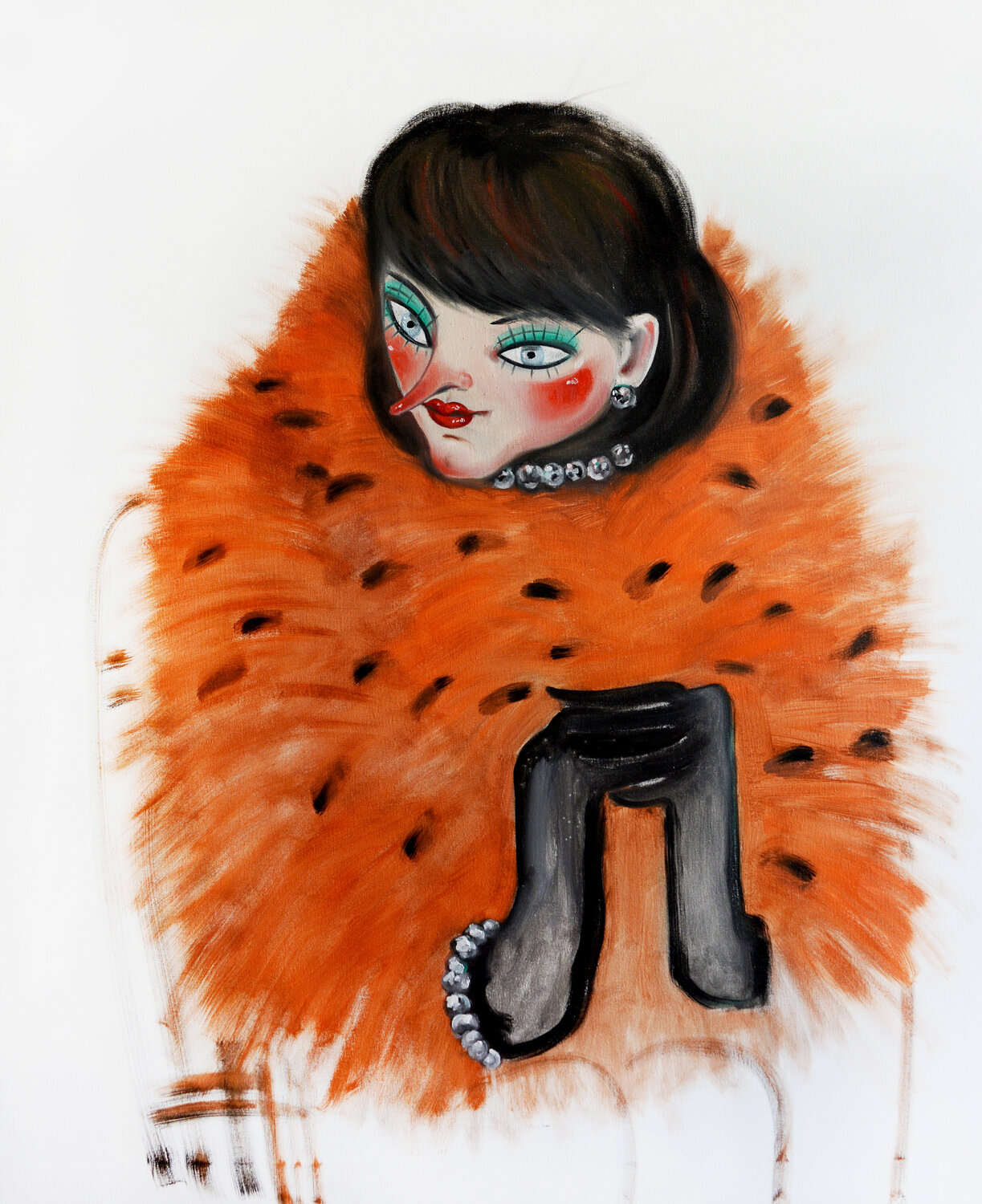 Foxy Yana Medow Original painting for sale