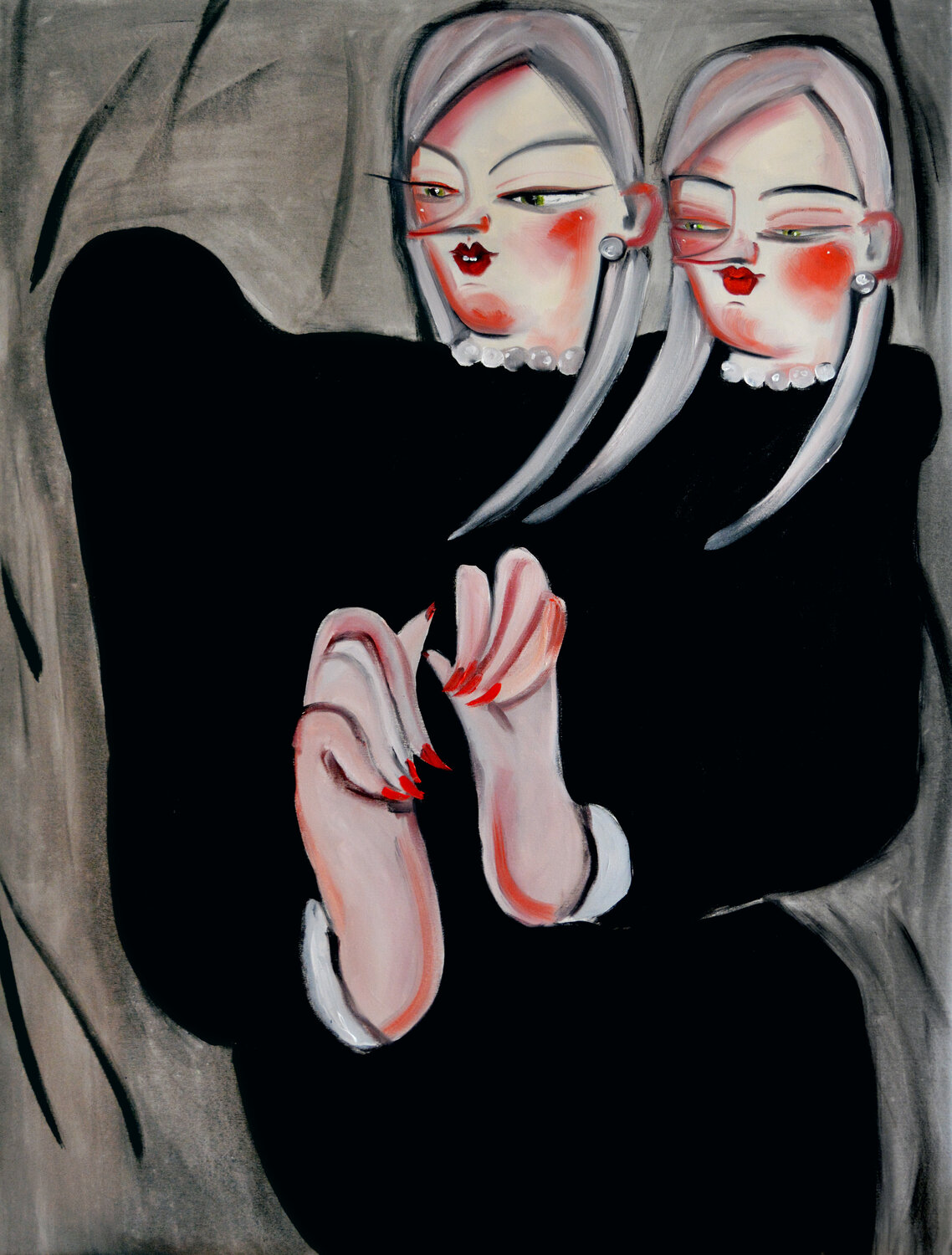 She and Her Yana Medow Original painting for sale
