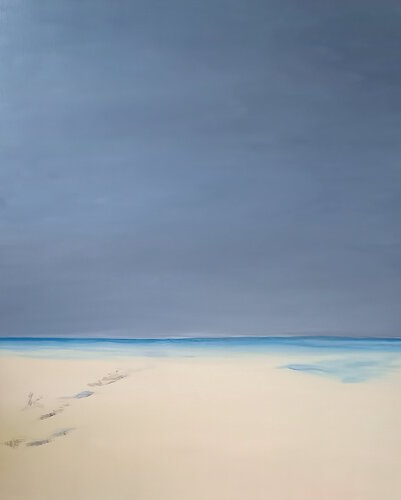 Lumière du bord de mer sous l'équateur by Marie France De La Cochetiere, Painting for Sale on Select