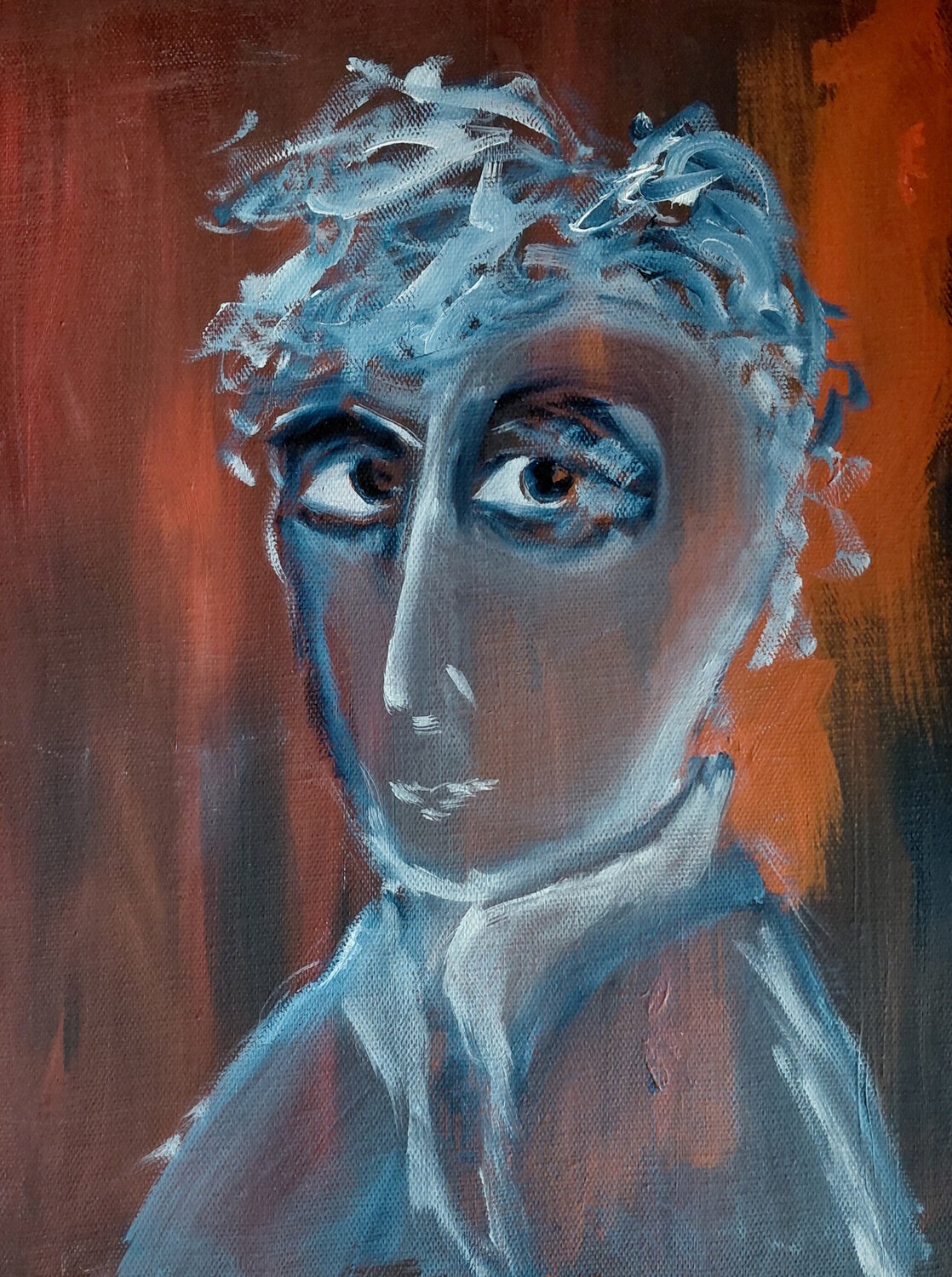 Curieux Marie France De La Cochetiere Original painting for sale