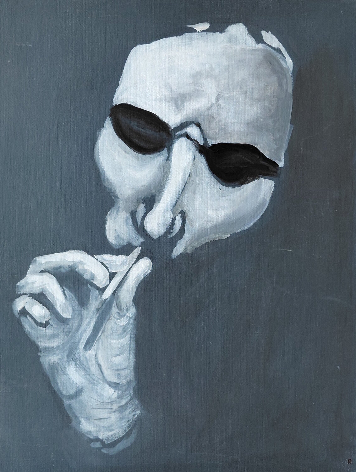 Le Fumeur Marie France De La Cochetiere Original painting for sale