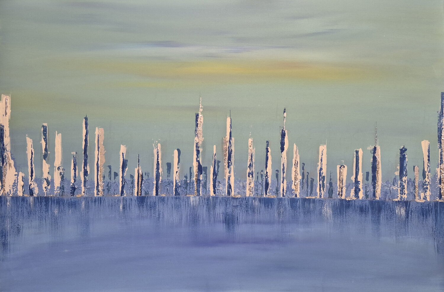 Skyline of memory ANASTASIA Künstlerin Original painting for sale