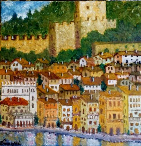 Malcesine by Silvano Crespi, Painting for Sale on Select