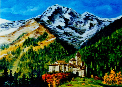 Al castello di Tures von Silvano Crespi, Malerei kaufen auf Select