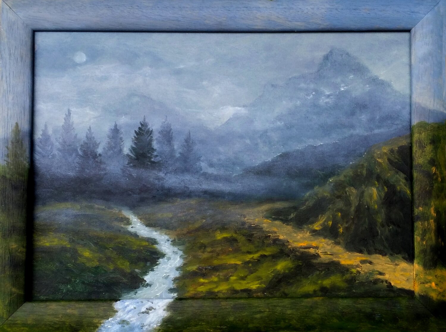 L'eterno divenire Silvano Crespi Original painting for sale