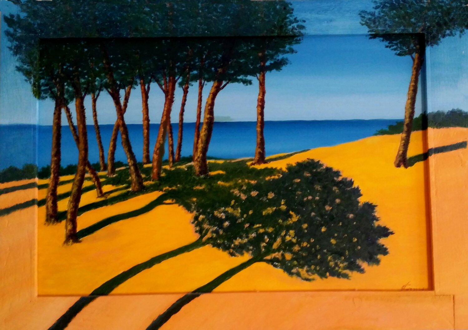 Macchia mediterranea Silvano Crespi Original painting for sale