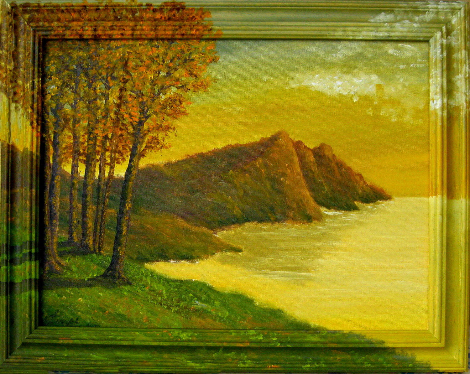 Il guardiano del bosco Silvano Crespi Original painting for sale
