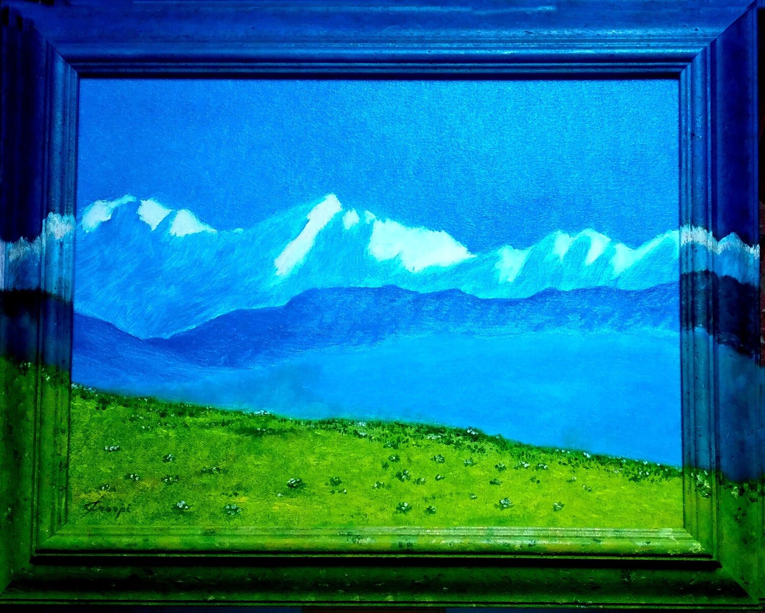 L'inizio del giorno Silvano Crespi Original painting for sale