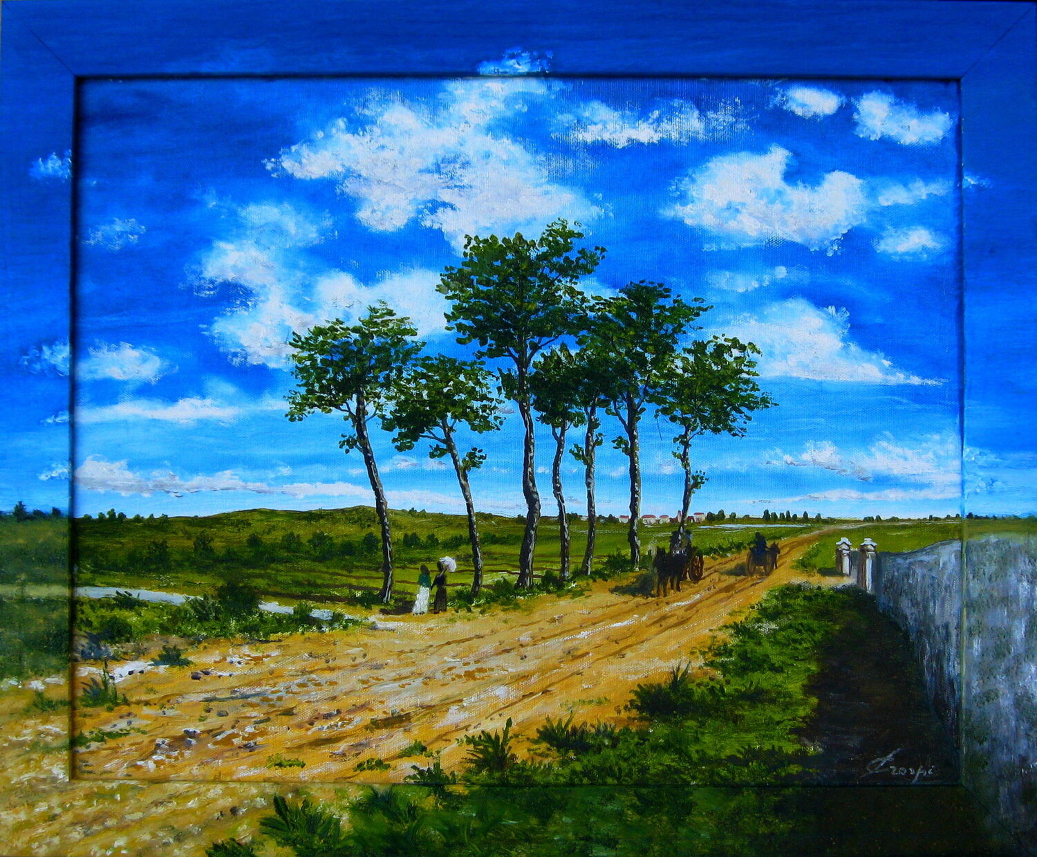 Pomeriggio d'estate Silvano Crespi Original painting for sale