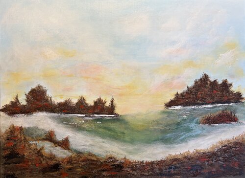 Brume Émeraude by Nohemi BAREA REBELO, Painting for Sale on Select