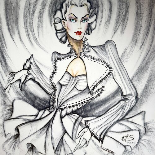 YARA - Art Couture by Elen Svedona, Painting for Sale on Select