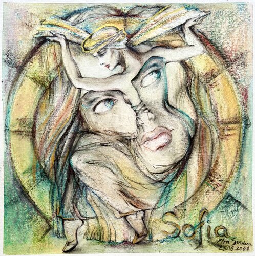 SOFIA - Weisheit by Elen Svedona, Painting for Sale on Select