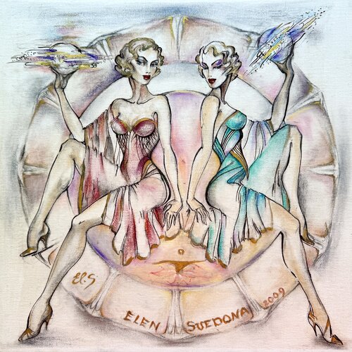 DAO - ZWILLINGE by Elen Svedona, Painting for Sale on Select