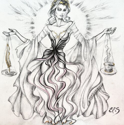 Gerechtigkeit by Elen Svedona, Drawing for Sale on Select