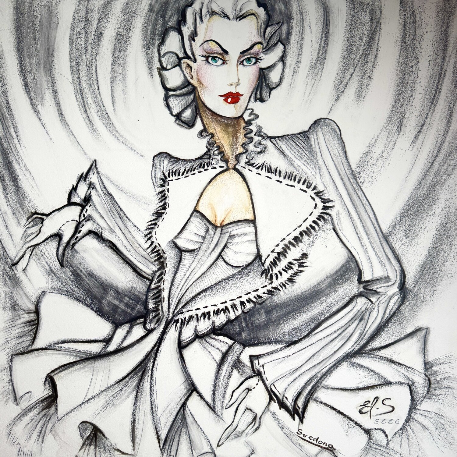 YARA - Art Couture Elen Svedona Original painting for sale