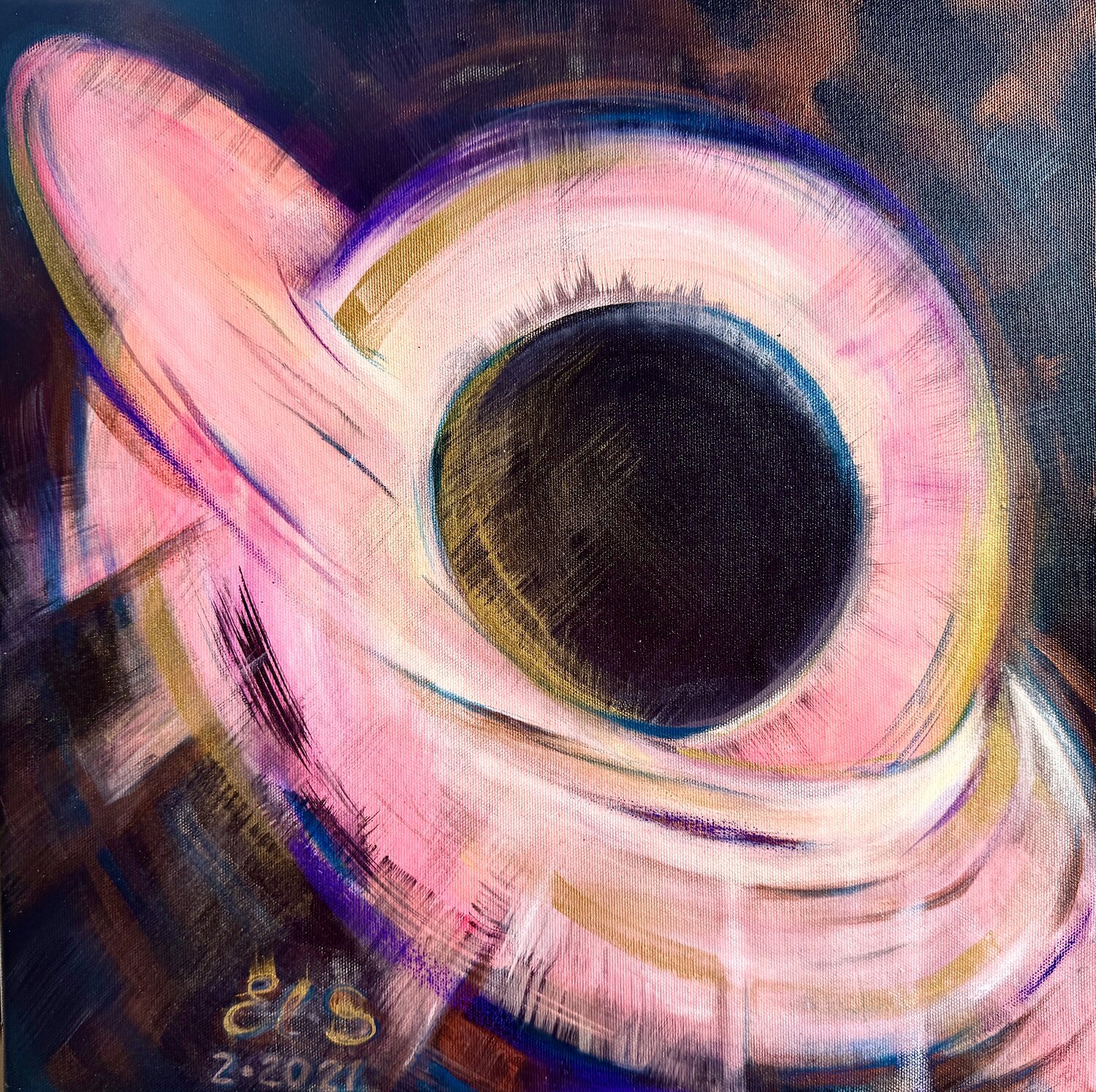Darkness Elen Svedona Original painting for sale