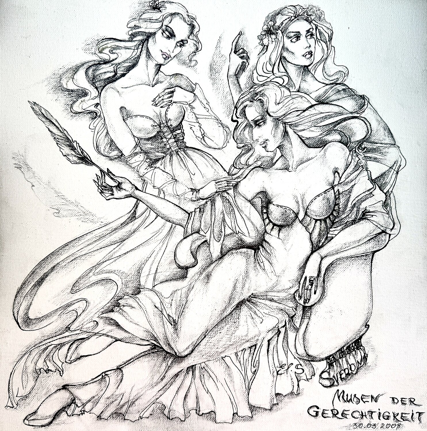MUSEN Elen Svedona Drawing for sale