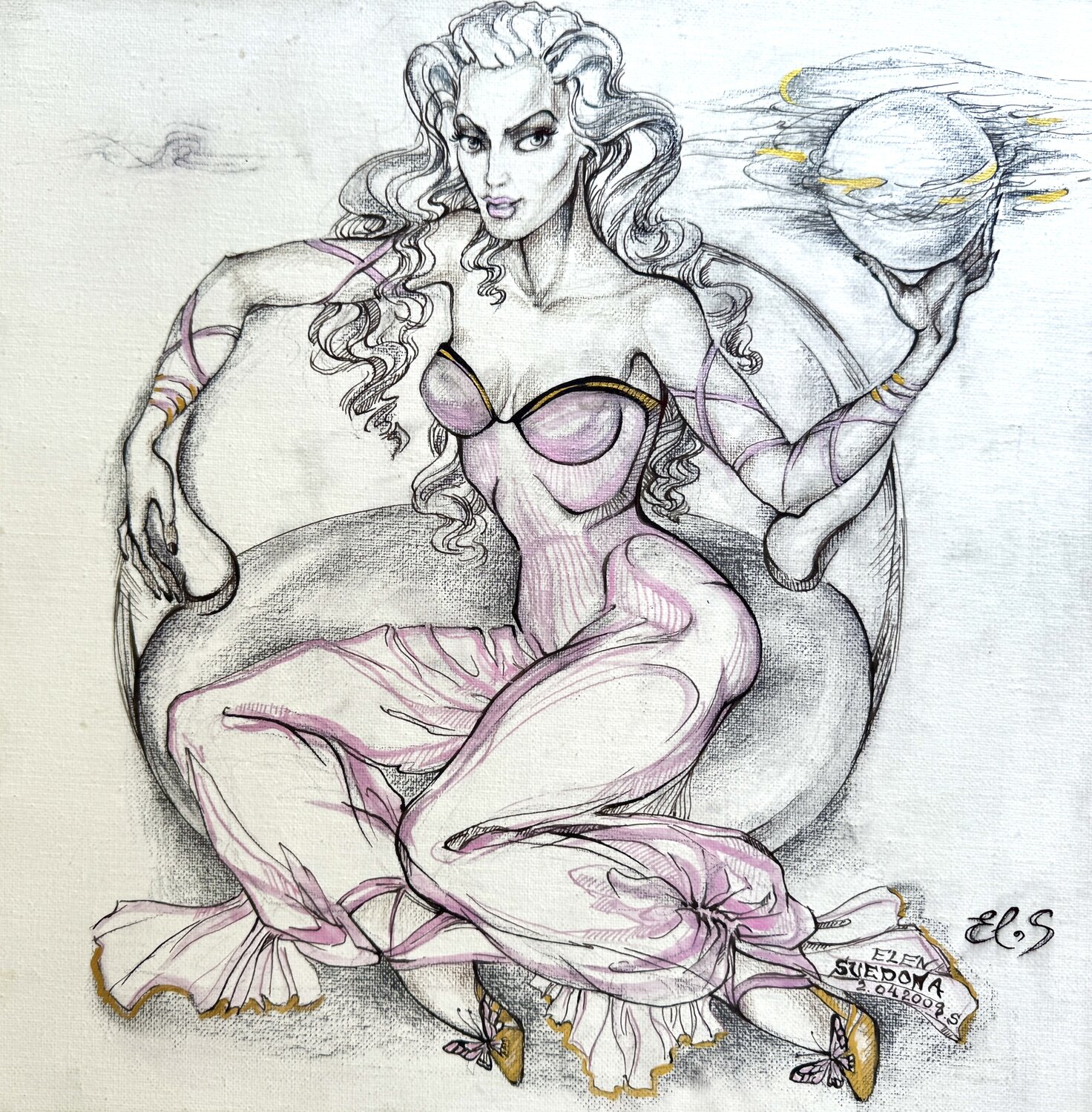 MindSet Elen Svedona Drawing for sale