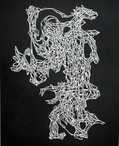 Wipe and Dove by Uomo Nero, Painting for Sale on Select