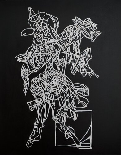 Weight Of Insight by Uomo Nero, Painting for Sale on Select