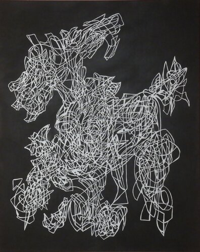 Fire Horse by Uomo Nero, Painting for Sale on Select