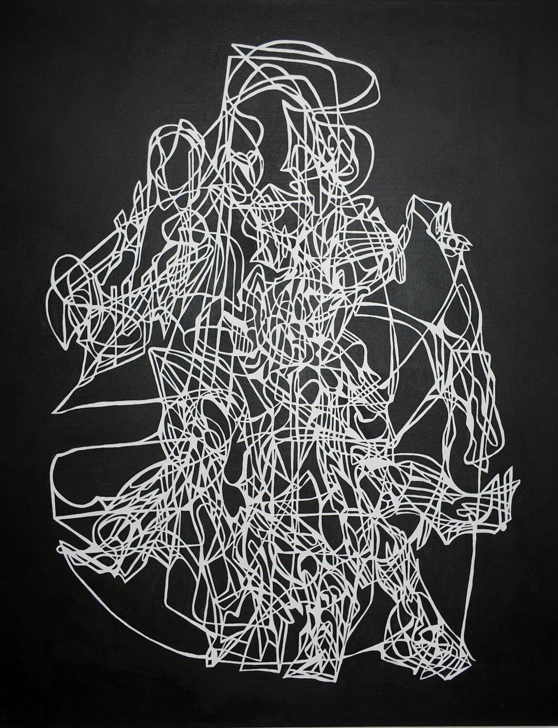 Puppet Play Uomo Nero Original painting for sale