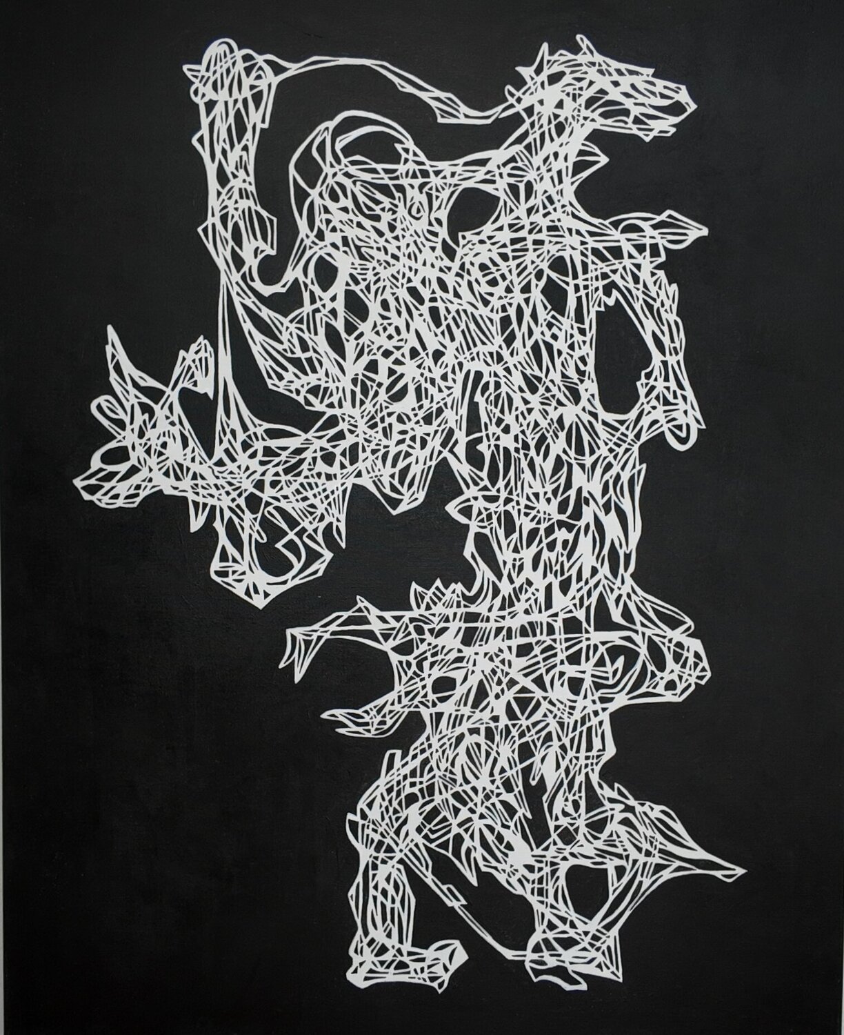 Wipe and Dove Uomo Nero Original painting for sale