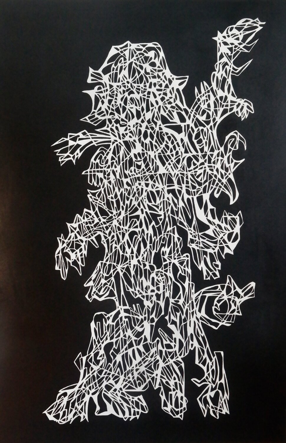 Master Of The Senses Uomo Nero Original painting for sale