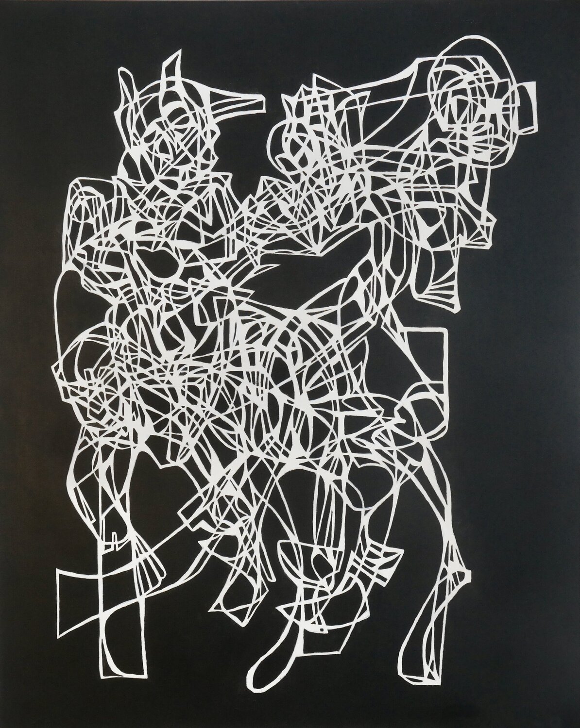 Shadows Of Liberation Uomo Nero Original painting for sale