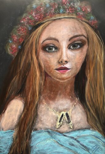 HEDWIG, DIE HEILIGE by Andrea Holl, Painting for Sale on Select
