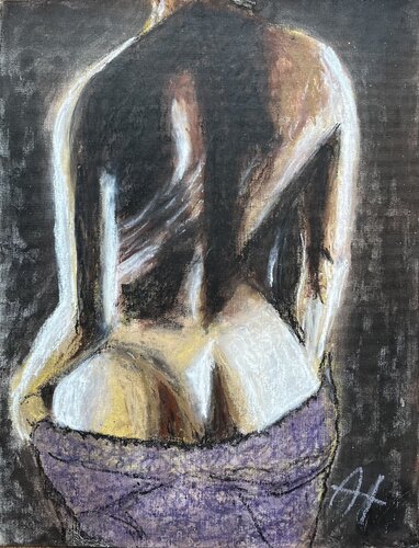 AKT LILA by Andrea Holl, Painting for Sale on Select