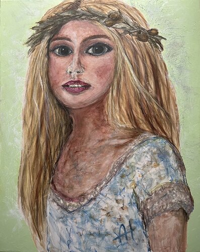 Olivia Blonde by Andrea Holl, Painting for Sale on Select