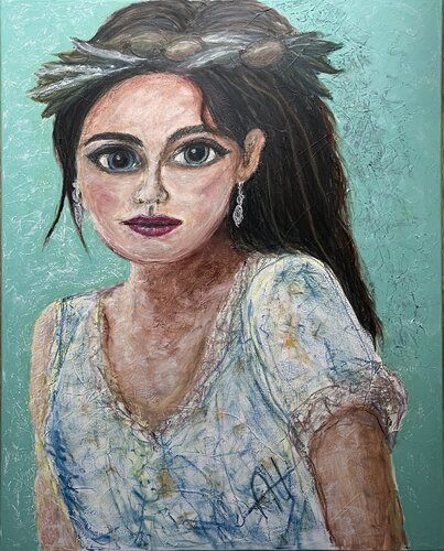 Olivia Black by Andrea Holl, Painting for Sale on Select
