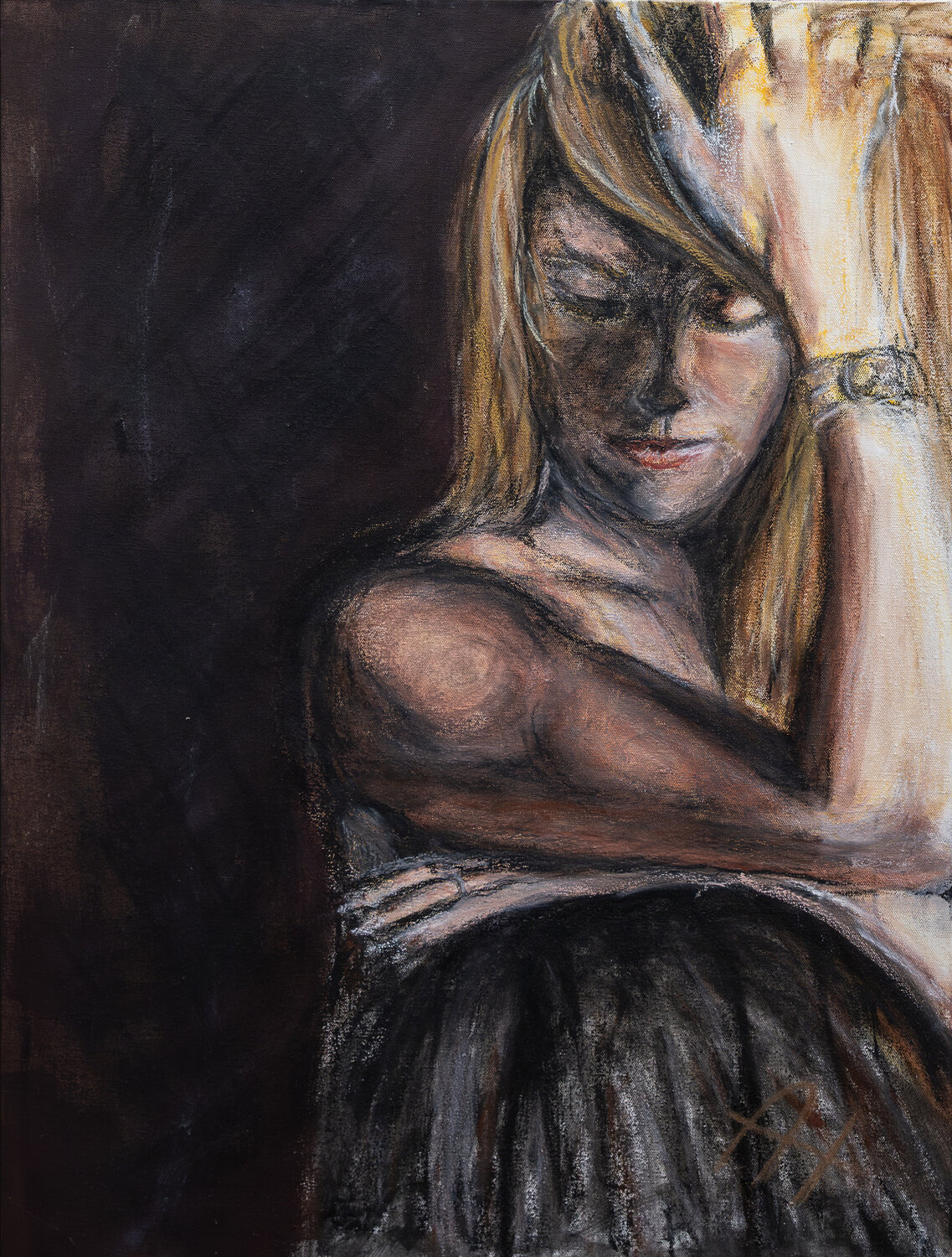 IN DEINEN ARMEN Andrea Holl Original painting for sale